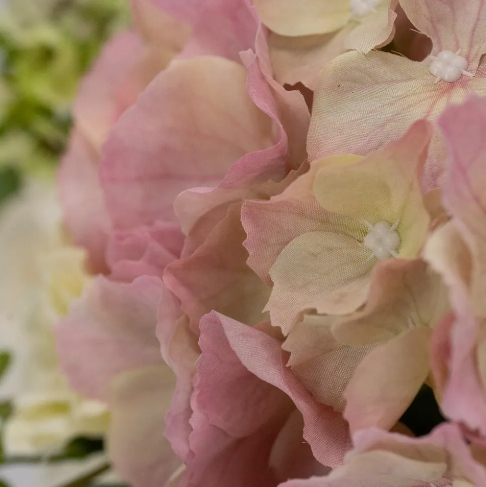 DESIGN PLANTS - Bouquet artificiel lié à la main rose york - rose