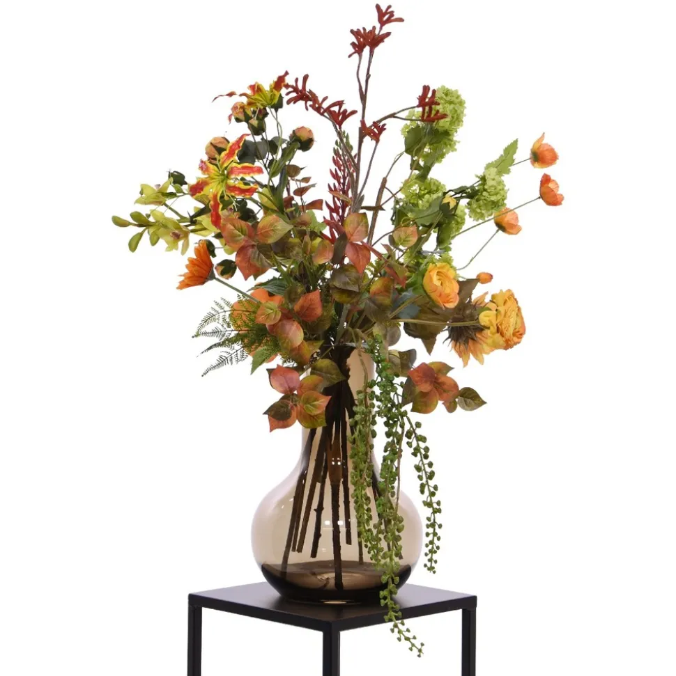 DESIGN PLANTS - Bouquet d'art artisanal savannah amsterdam - orange