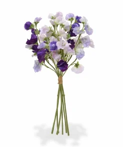 DESIGN PLANTS - Bouquet en soie de lathyrus artificielles de 40 cm