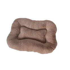 DOG'S FASHION - Coussin Ovaly pour chien, coloris taupe - L.120xl.88cm