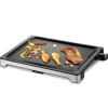 DOLCE CASA - Plancha dolce casa dc-pla-47x37-n thermostat ajustable, grille de table antidérapante, grande capacité pour 8 pers. 55 x 41,5 cm