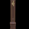 DOMMARTIN - Fontaine borne griffon avec vasque style corten (ral mars 2525) avec robinet colvert dommartin h. 110cm x l. 51cm