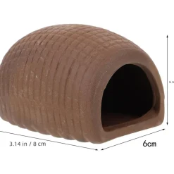 DOWNYPAWS - 3 ornements céramique pour aquarium - cachette sûre