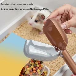 DOWNYPAWS - Attaches ergonomiques anti - morsure pour hamster, hérisson, gerbille, lapin nain, prévention des blessures,matériau premium