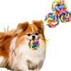 DOWNYPAWS - Balle jouet pour chat-avec cloche-lot de trois boules cloches arc-en-ciel de 6 cm