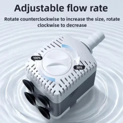 DOWNYPAWS - Bomba acuario 10w ultra silenciosa ajustable sumergible