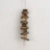 DOWNYPAWS - Boucles de bois de pomme pour rongeurs, snacks et jouets de mastication type de journal