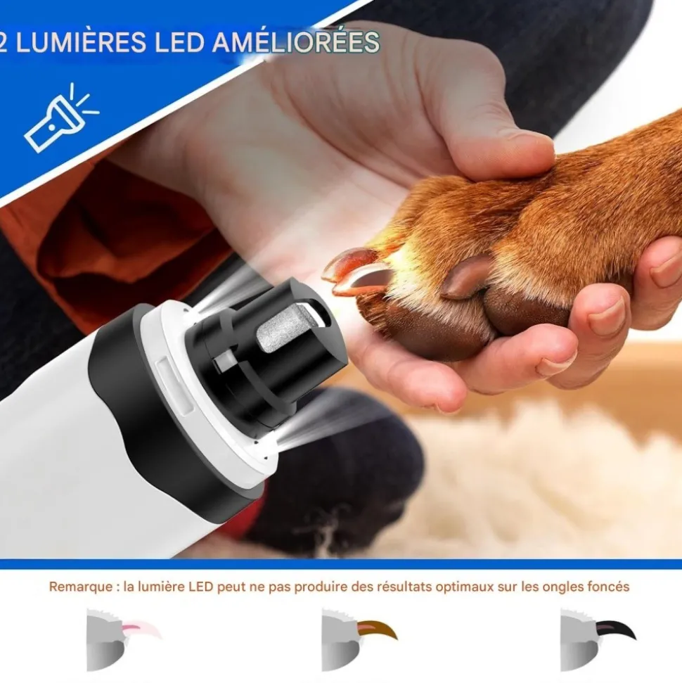 DOWNYPAWS - Broyeur à ongles pour chien