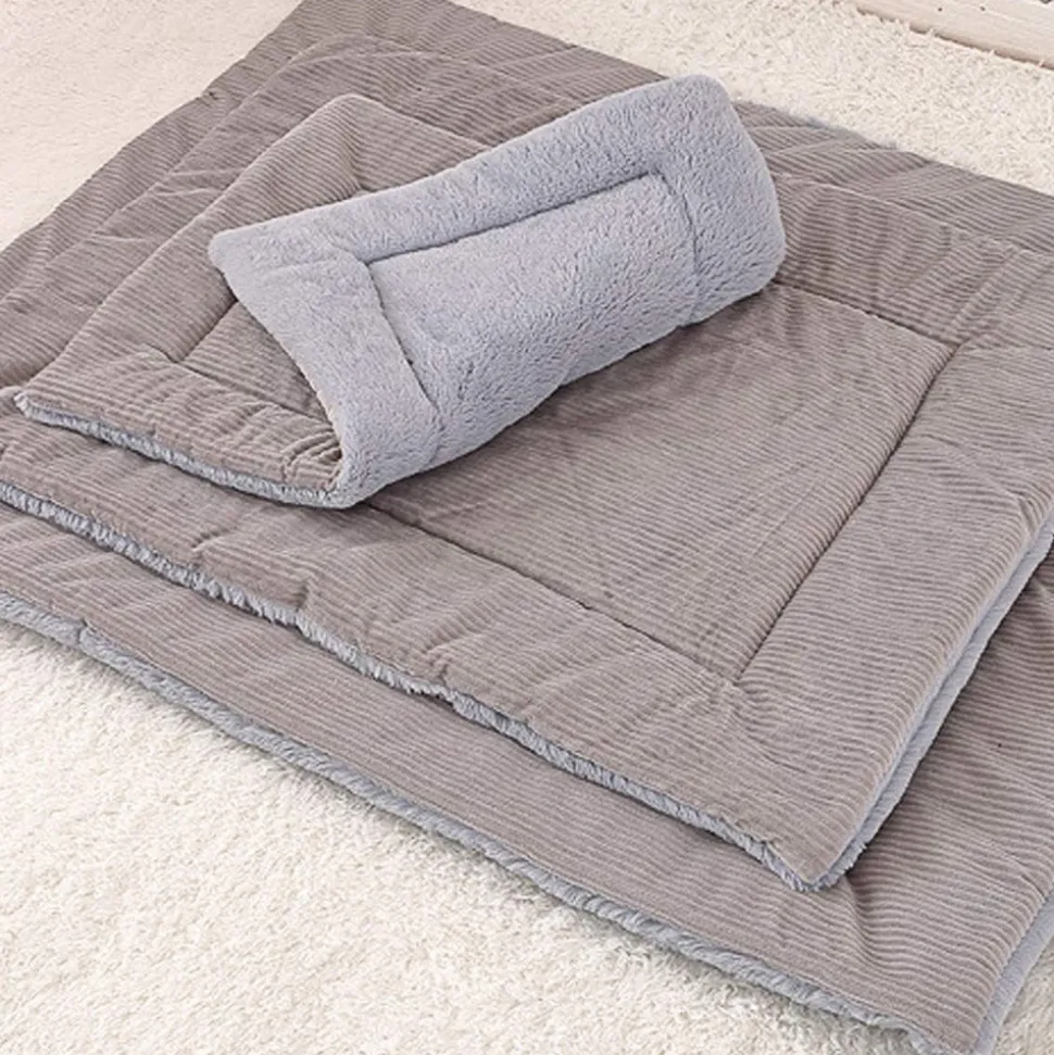 DOWNYPAWS - 75*50cm coussin de lit pour chien,réversible,velours côtelé