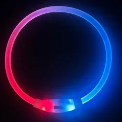 DOWNYPAWS - Collier lumineux rechargeable pour chien taille m : 50 cm de circonférence