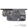 DOWNYPAWS - Court pour jardinage ou bricolage, teinte bleu jean et liberty, poches, coutures renfo-gris