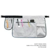 DOWNYPAWS - Court pour jardinage ou bricolage, teinte bleu jean et liberty, poches, coutures renfo-blanc