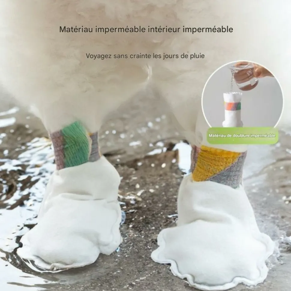 DOWNYPAWS - Couvoirs à pied jetables pour chien, non tissés, anti - glissement et imperméables taille s downypaws