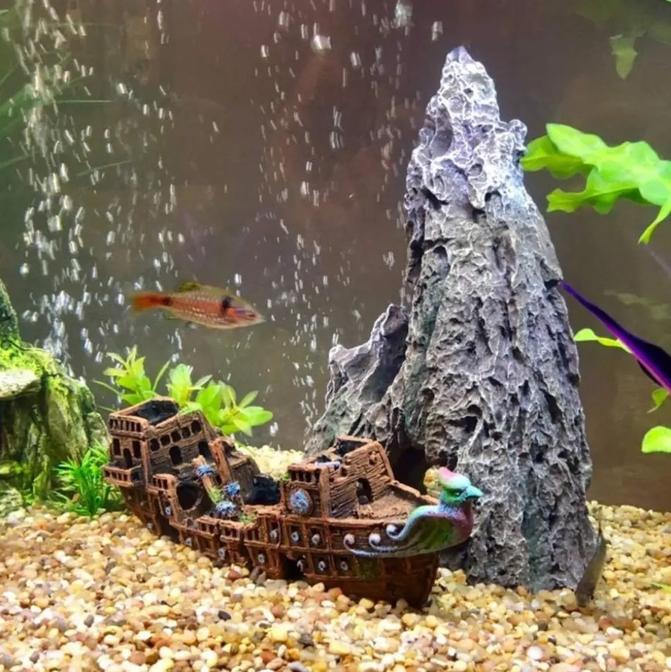DOWNYPAWS - Décor aquarium résine