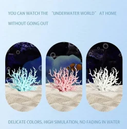 DOWNYPAWS - Décor résine pour aquarium - corail ornemental