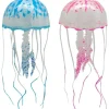 DOWNYPAWS - Décoration d'aquarium-méduses décoratives pour aquarium-5 x 15 cm, rose et bleu