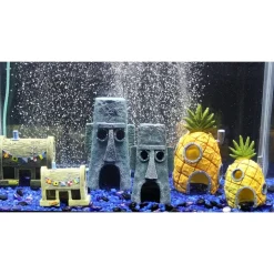 DOWNYPAWS - Décoration d'aquarium-maisonl'ananas-forme d'ananas