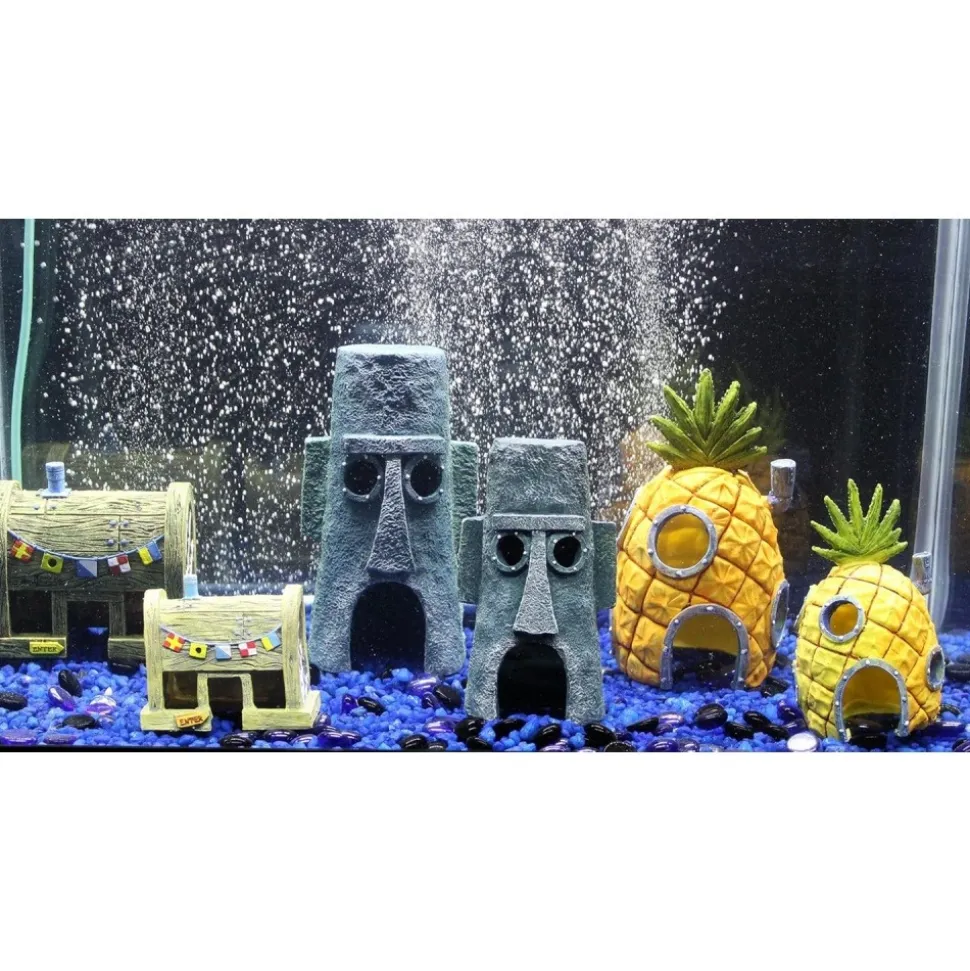 DOWNYPAWS - Décoration d'aquarium-maisonl'ananas-forme d'ananas
