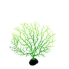 DOWNYPAWS - Décoration en corail et micro-plantes pour aquarium vert