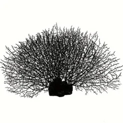 DOWNYPAWS - Décoration en corail en silicone pour aquarium, arbre de corail noir