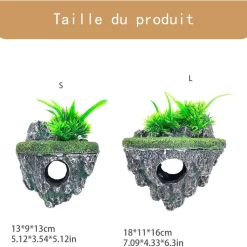 DOWNYPAWS - Décoration grotte aquarium l