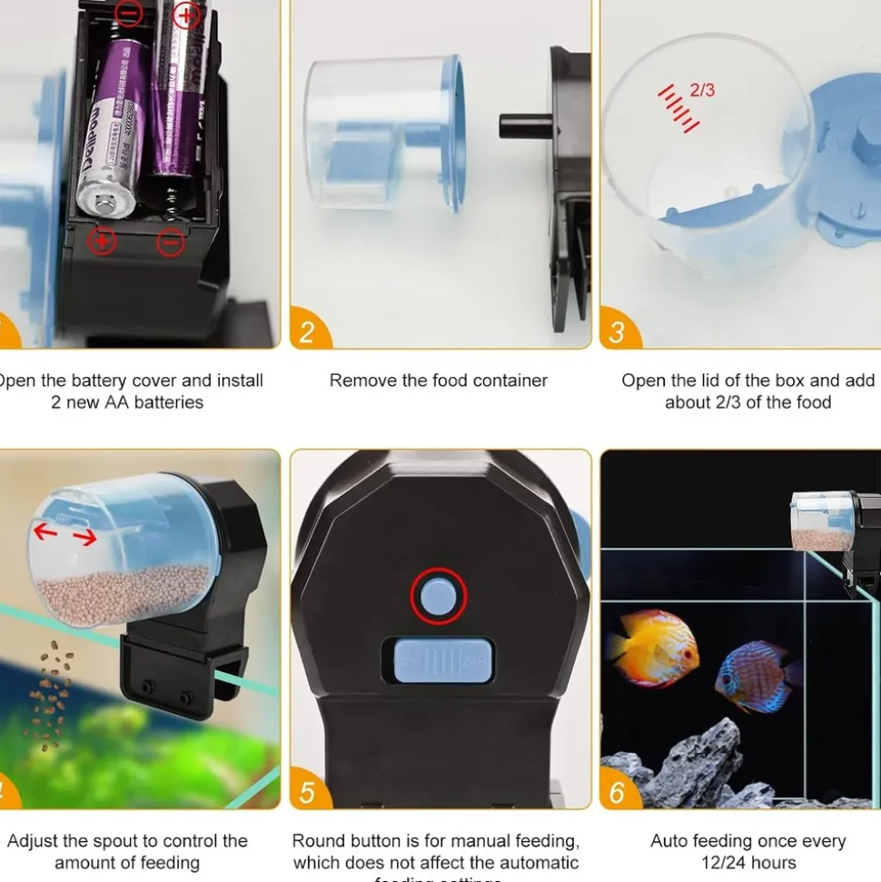 DOWNYPAWS - Distributeur nourriture automatique - minuteur intégré