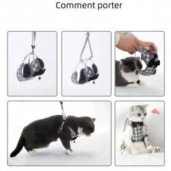 DOWNYPAWS - Ensemble de laisse pour chat m