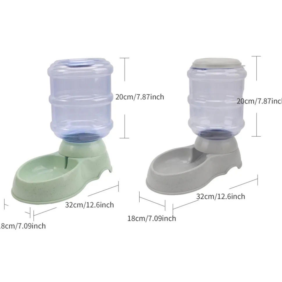 DOWNYPAWS - Fdistributeur automatique pour chiens et chats-gris 32*18*30cm