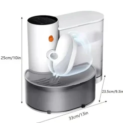 DOWNYPAWS - Fontaine à Eau Intelligente Rechargeable Par USB Pour Chat