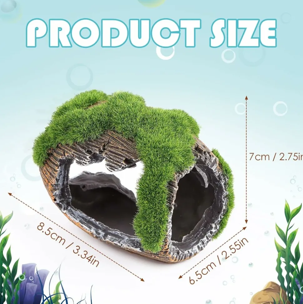 DOWNYPAWS - Grotte décorative mousse pour aquarium s