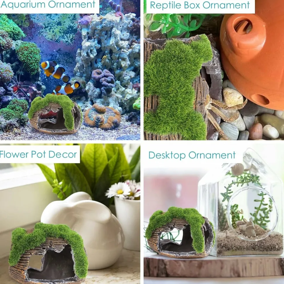DOWNYPAWS - Grotte décorative mousse pour aquarium s