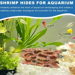 DOWNYPAWS - Grotte en mousse aquatique - habitat biofilm pour crevettes