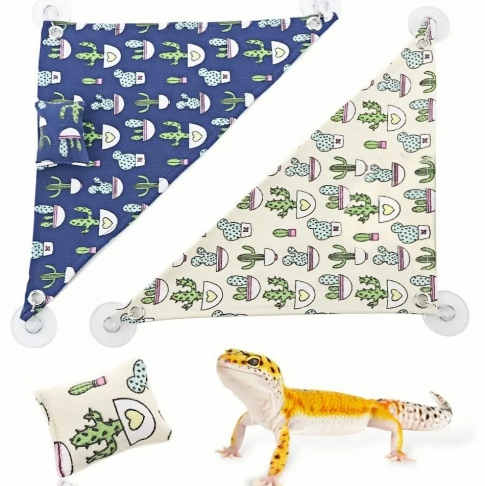 DOWNYPAWS - Hamac - motif dragon barbu, avec crochets pour oreiller et ventouse