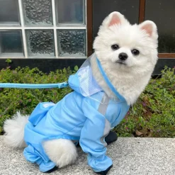 DOWNYPAWS - Imperméable pour chien- avec sac de rangement-taille m : longueur du dos : 32 cm