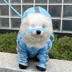DOWNYPAWS - Imperméable pour chien avec sac de rangement-taille s : longueur du dos : 27 cm