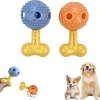 DOWNYPAWS - Jouet distributeur friandises chien silicone indestructible