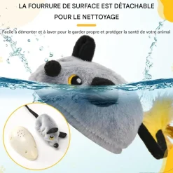 DOWNYPAWS - Jouets pour chats souris électrique-avec télécommande et câble de chargement usb