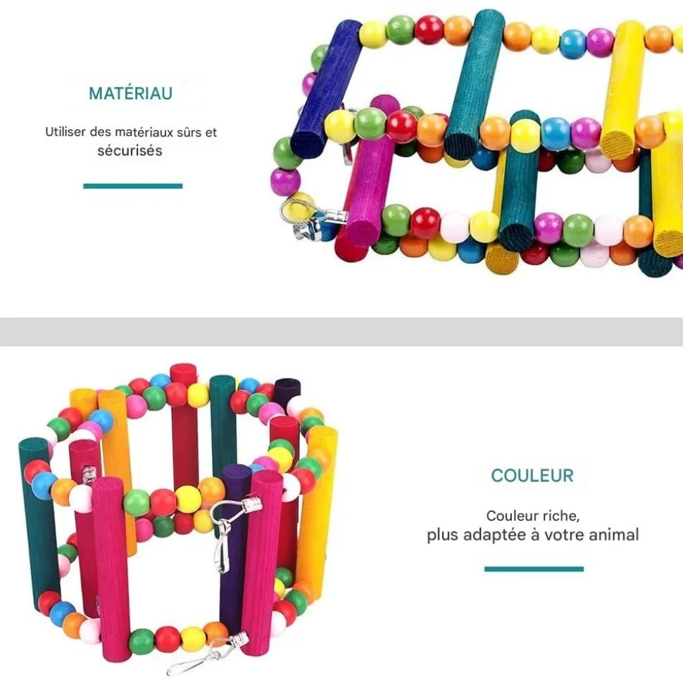 DOWNYPAWS - Jouets pour oiseaux
