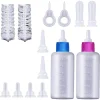 DOWNYPAWS - Kit biberon pour chat mangeoire 2 pièces avec tétines