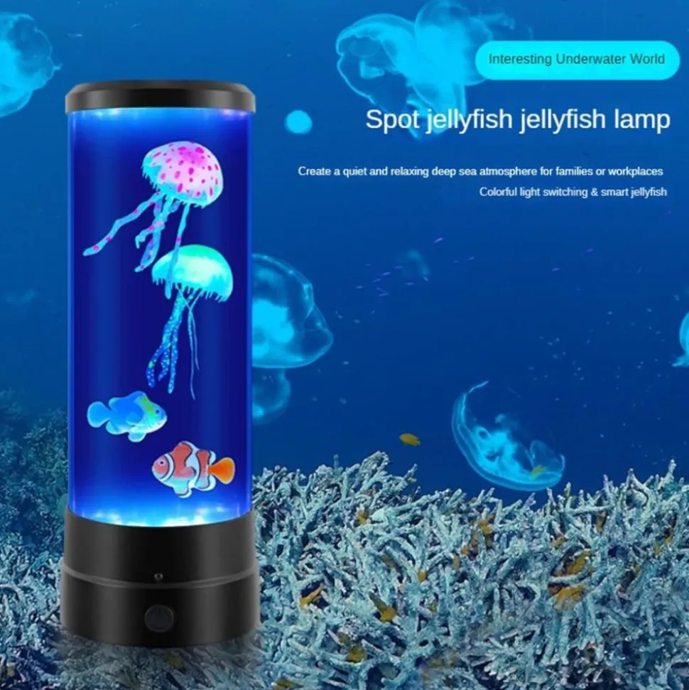 DOWNYPAWS - Lampe à poissons bulles led - multicolore usb