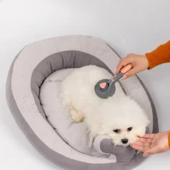 DOWNYPAWS - Lit pour chats et chiens appuie-tête en forme de b