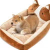 DOWNYPAWS - Lit pour chien brun