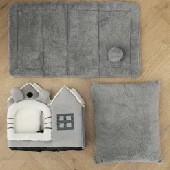 DOWNYPAWS - Maison Pour Chatons, Lit Confortable Et Lavable, Coussins Amovibles