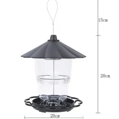 DOWNYPAWS - Mangeoire à oiseaux sauvages rétractable pliable pour jardin suspendu