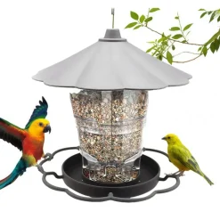 DOWNYPAWS - Mangeoire à oiseaux sauvages rétractable pliable pour jardin suspendu