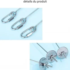 DOWNYPAWS - Mangeoire brochette perroquet lot de 2