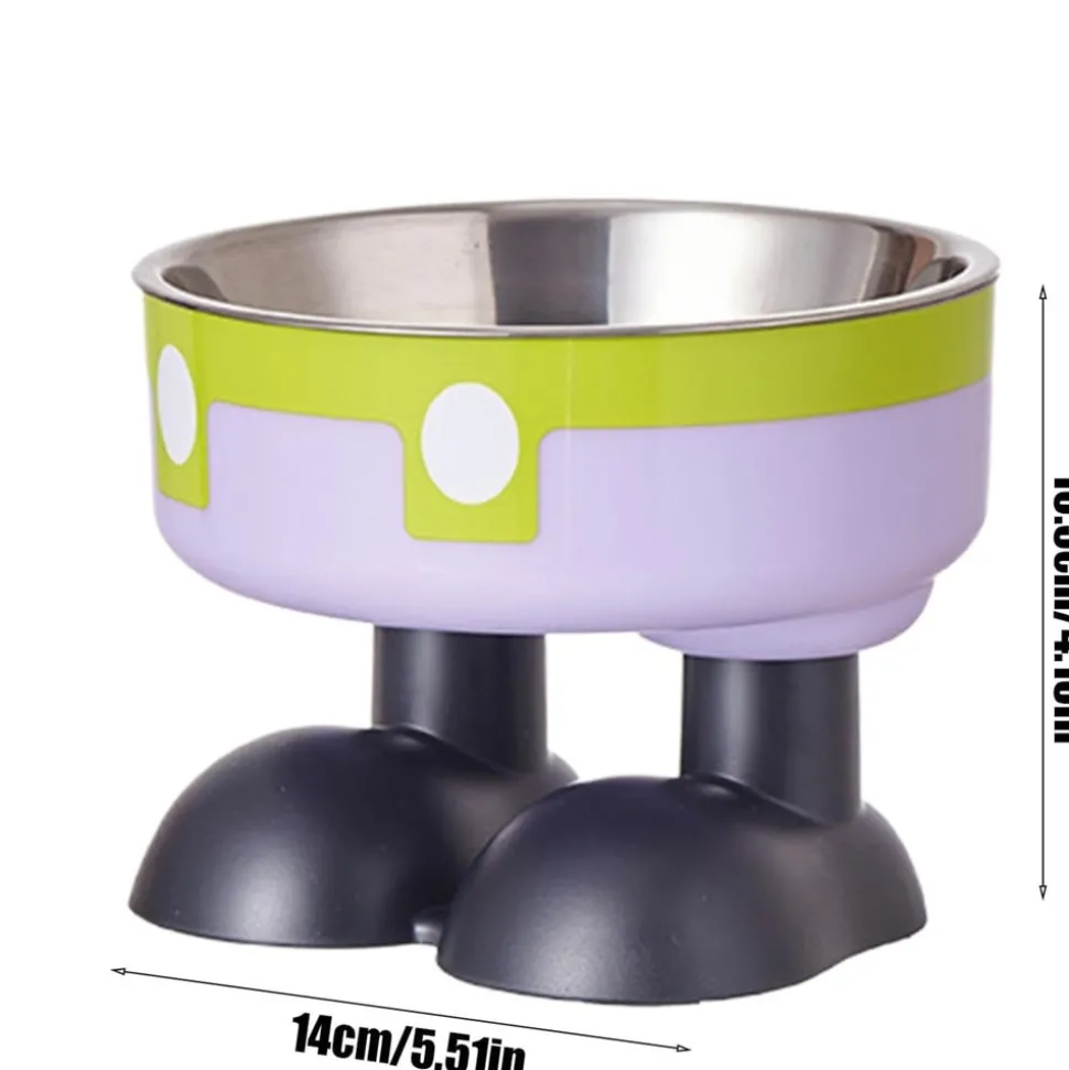 DOWNYPAWS - Mangeoire hauteur ergonomique - acier inoxydable vert