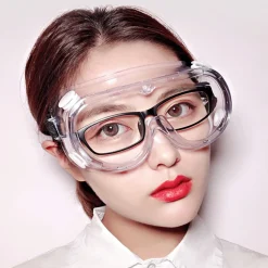 DOWNYPAWS - Masque de travaux antibuée, compatible avec des lunettes de vue
