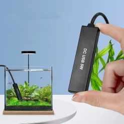 DOWNYPAWS - Mini chauffage pour aquarium de 10 watts : augmente la température de l'eau de 5 à 8 degrés