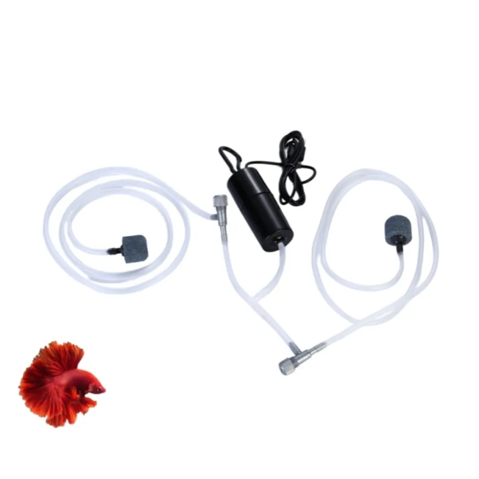 DOWNYPAWS - Mini pompe à air réglable & silencieuse pour aquarium